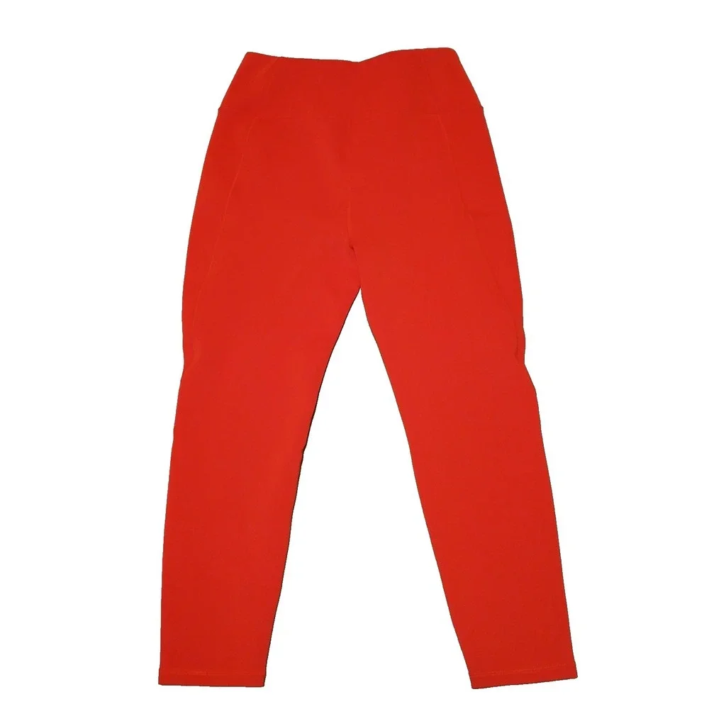 Spyder‎ Active Women's Performance High Rise Red Legging Zipper Pockets Size XL